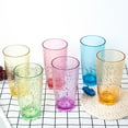 thumbnail image 5 of 26-Ounce Large Acrylic Glasses Plastic Tumbler/Drinking Cups,Set of 6 Multi-Hammered Style,BPA Free, 5 of 5