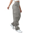 thumbnail image 1 of iHPH7 Pantalon de Travail Extensible pour Femmes Pantalon de Gym Femmes Pantalon Taille Haute pour Femmes Pantalon Athlétique pour Femmes Pantalon Long Pantalon Cargo de Randonnée Femmes Pantalon d'Automne pour Femmes Gris P, 1 of 7