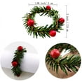 thumbnail image 2 of Dalrosia 12PCS Christmas Napkin Rings Christmas Napkin Holder Holly Berry Candle Wreath for Banquet Table Decorations, 2 of 3