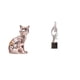 thumbnail image 1 of Figura de escritorio,Estante de estatua de gato para escritorio,oficina,decoración del hogar,Estatua de arte abstracto,Estatua de arte abstracto Escultura de resina moderna,Colección creativa, 1 of 8