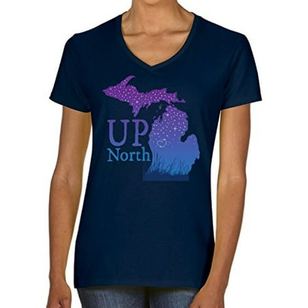 J2 Sport Michigan Up North Stars Ladies T-Shirt