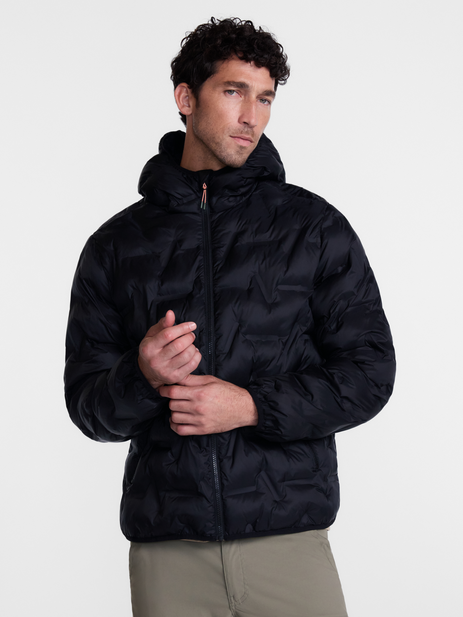 Chaqueta tipo puffer de peso medio de Ozark Trail para hombre y tallas grandes, tallas S-3XL 2