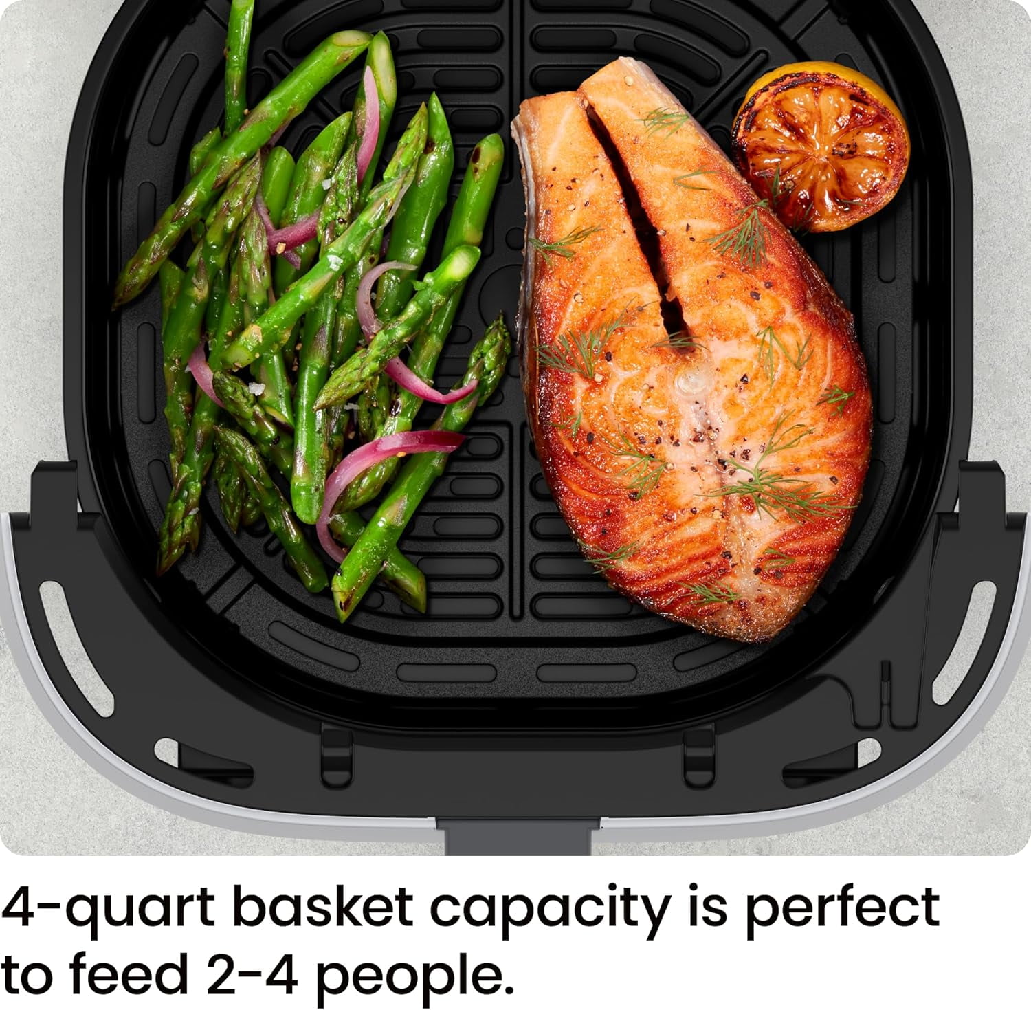 Open Box Chefman TurboFry® Touch 4-Qt Easy-View Air Fryer w/ 4 Cooking Presets and 450°F Hi-Fry Button - Gray