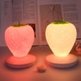 thumbnail image 5 of Strawberry Night Light,Cute Silicone Strawberry Lamp Nursery LED Cute Kids Night Light, Strawberry Decor Cute Room Decor for Kids Girl Room,3 Modes Touch,, 5 of 9