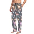 thumbnail image 2 of FORMRS Mens Pajama Pants with Pockets Cotton Sleepwear Lounge Bottoms Sizes S-2XL, Neon Llamas Pattern, 2 of 7