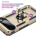 thumbnail image 2 of for Google Pixel 10 Pro XL 6.8-inch Phone Case, Impact Resistant Metal Ring Magnetic Support Kickstand Drop Protector Cover for Google Pixel 10 Pro XL 6.8-inch,Gold, 2 of 15