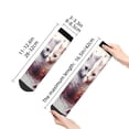 thumbnail image 4 of Pofeuu White Red Cat Couple Print 30cm Socks, Adult Running Hiking Socks for Youth and Adult, 4 of 7
