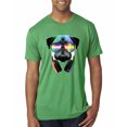 thumbnail image 1 of Wild Bobby, Colorful Pug DJ, Pop Culture, Men Premium Tri Blend Tee, Envy, Small, 1 of 4