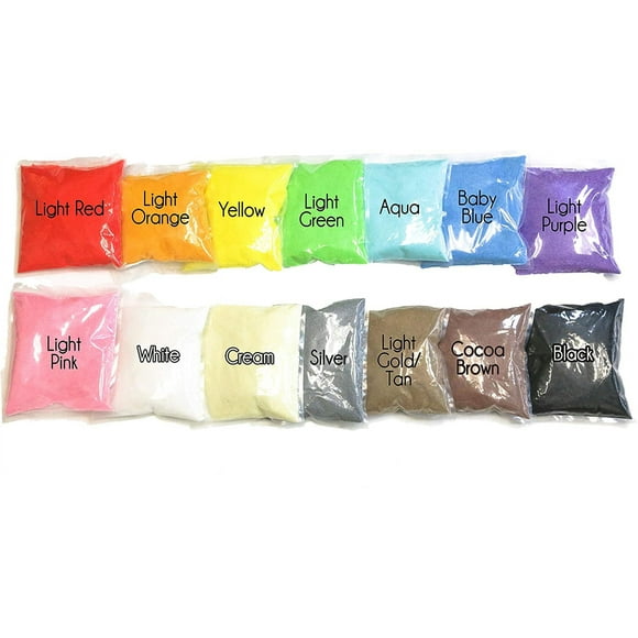 2pcs WGV Unity Colored Coarse Sand 1 Pound DIY Crafts, Vase Filler, Therapy Play, Planter Terrarium Centerpiece Design for Wedding Party Event Home Office Garden Decor,