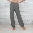 thumbnail image 4 of Loose And Linen Casual Pants Home Harlan Trousers Ladies Casual Pants Athletic Pants for Women Made for Life Petite Pants Yoga Pants for Women with Pockets Linen Wide Leg Pants for Women Size Pants, 4 of 4
