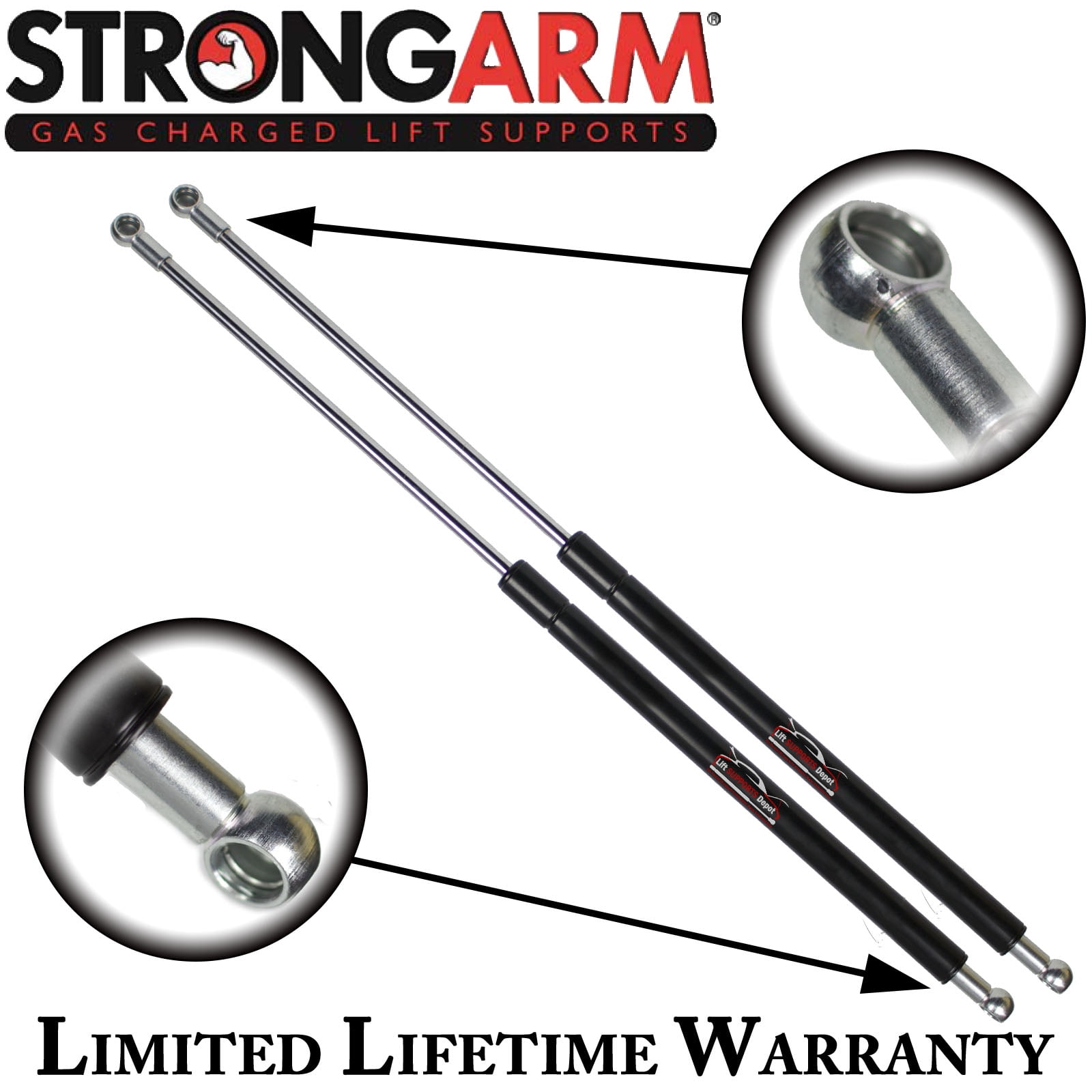Qty 2 13mm Metal End Lift Supports 29 50 Extended X85lbs If Unsure Send Us Walmart Com Walmart Com