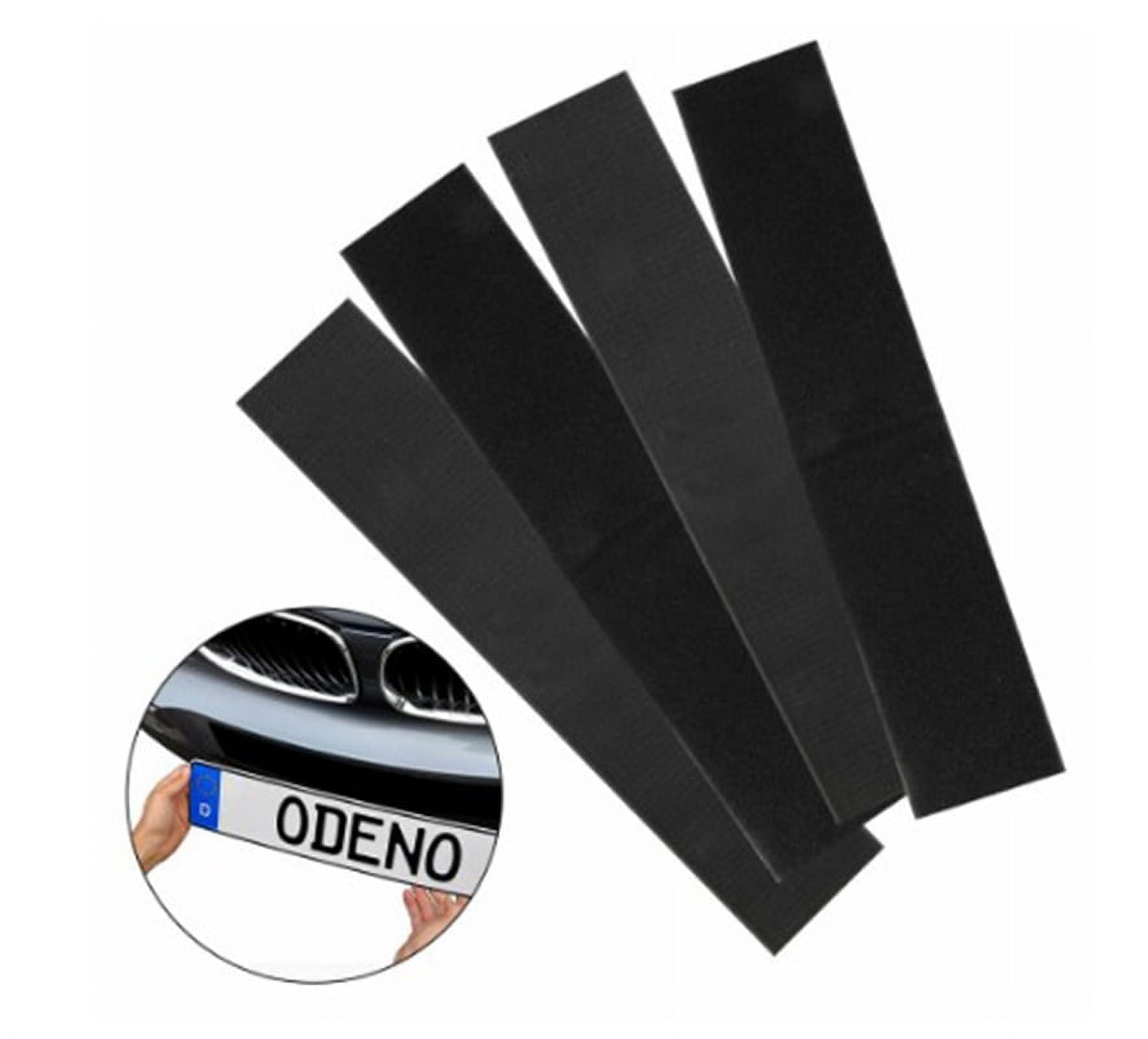 CHILDWEET 2 Pairs License Plate Car Tape Traceless Heavy Duty Mounting Tape  Vehicle License Sign Back Fastening Strips License Plate Strap