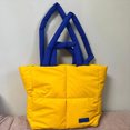 thumbnail image 4 of Bolso cuadrado de otoño para mujer, Bolso hinchado de invierno de gran capacidad, Bolso de viaje diario para mujer, 4 of 7