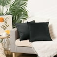thumbnail image 6 of REGALWOVEN Set of 2 Velvet Throw Pillow Covers Decorative Solid Cushion Covers for Sofa Black 20" x 20", 6 of 6