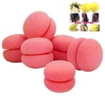 thumbnail image 3 of de 6 Piezas de Esponja de Elasticidad, Rizador de cabellero, Rodillos de , Moño para Rizar El Cabello, Rosa Salvador Rulos de pelo rizador, 3 of 9