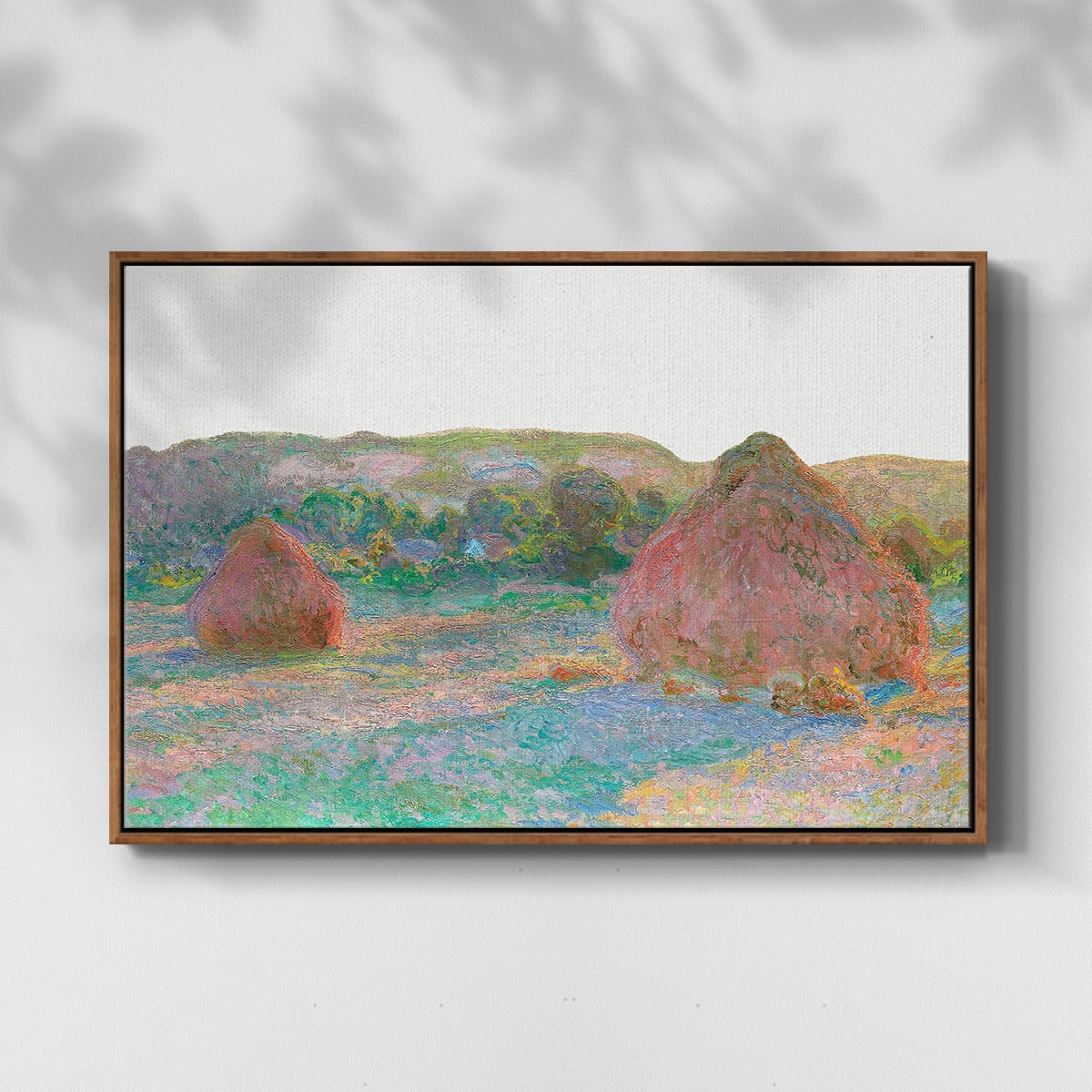 Vintage Landscape-CLIII By Wexford Home Framed in Walnut Wood Gallery Wrapped Canvas 27 in. x 41 in.