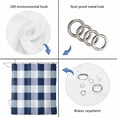 thumbnail image 5 of Navy Blue Plaid Waterproof Fabric Shower Curtain,Spring Farmhouse Buffalo Checkered Waterproof Fabric Shower Curtain for Bathroom Curtains Bathtubs Hotel Shower Curtains with 12 Hooks Standard 66x72, 5 of 8