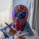 thumbnail image 1 of Más nuevo hombre araña máscara de la cabeza de los Vengadores hierro Spiderman No Way Home millas Morales máscara elástica Spider-man Headcover con cremallera Cosplay traje, 1 of 4