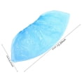 thumbnail image 4 of Naiovety 100X cubiertas de zapatos desechables suministros de protección gruesos calzado azul impermeable cubierta de botines de interior para Suministros de limpieza para el hogar, 4 of 6
