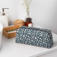 thumbnail image 7 of Uemuo Blue Flower Printed Leather Pencil Case, Pencil Pouch, Portable Pencil Bag, Pen Case for& Office, 7 of 7