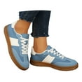 thumbnail image 3 of Women's Fashion Sneakers - Retro Suede Casual Tennis Sneakers for Women Lightweight Comfortable 2026 Fall Platform Walking Shoes, 3 of 9