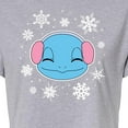 thumbnail image 3 of Pokémon - Squirtle And Snowflakes - Juniors Cropped Cotton Blend T-Shirt, 3 of 5
