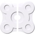 thumbnail image 2 of 30"OD x 3"ID x 10 1/2"C x 1"P Luna Architectural Grade PVC Contemporary Ceiling Medallion, Two Piece, 2 of 7