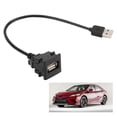 thumbnail image 4 of USB Socket Cable, ABS Plastic Over Current Protection USB Outlet Wire High Toughness  Replacement For  Vios For Car Phone Camera, 4 of 8