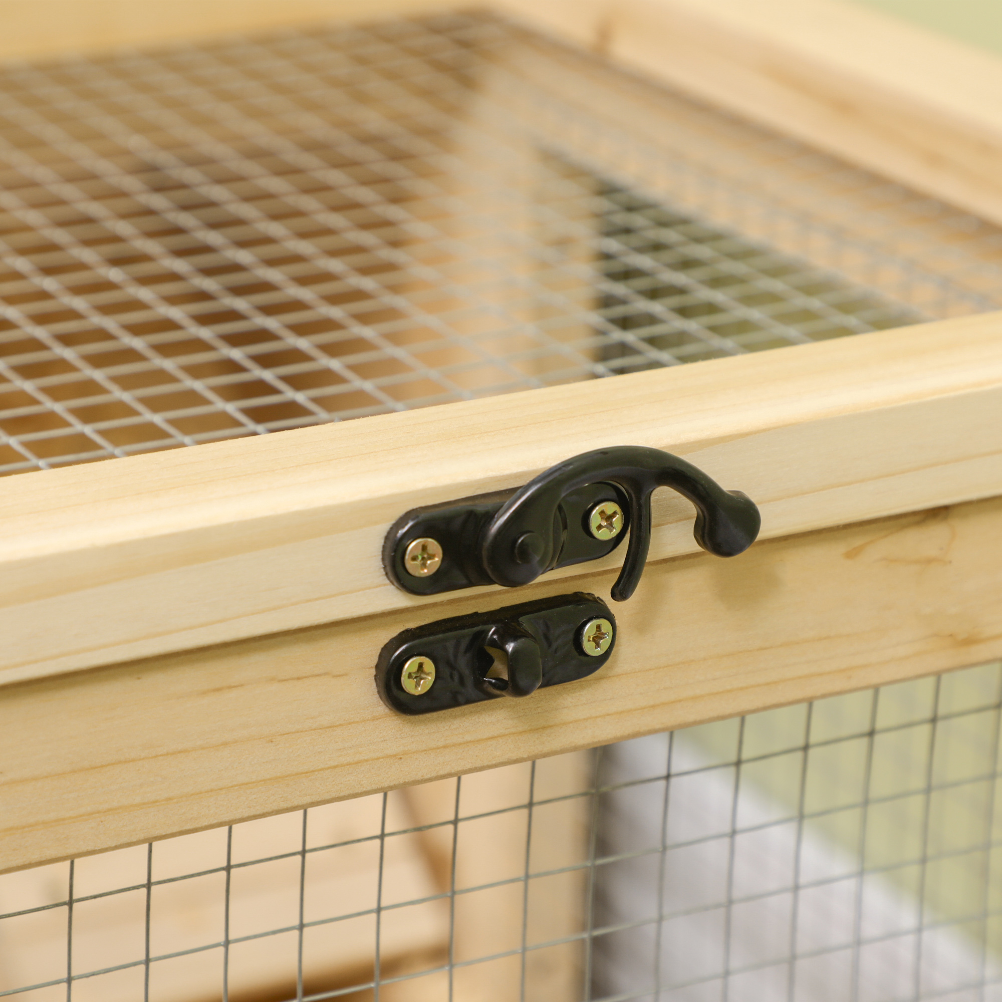PawHut Extra Large Wooden Hamster Cage with Seesaw, Small Animal Habitat