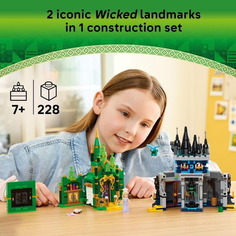 LEGO Wicked Emerald City & Kiamo Ko Castle Building Toy - Elphaba