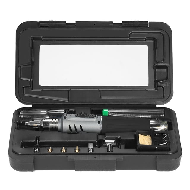 10 in 1 Professional Pen-style Butane Gas Soldering Iron Set 26ml Welding Kit Torch HS-1115K