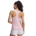 thumbnail image 2 of Camiseta sin mangas Under Armour Tech Knockout 1X rosa/blanca para mujer, 2 of 2