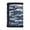 Blue Camouflage Art, variant on Trifold Card Wallet with Medical Heartbeat Pattern, Polyester Kids Wallet for Children, Daily Travel and Outdoor Sports Use