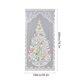 thumbnail image 3 of Cortina de Encaje con Diseño de Árbol de Navidad de 198 X 99 Cm | Cortinas Blancas de Poliéster con Varillas Roscadas | Decoración Navideña de Muñeco de Nieve | Cortina Aislante Que Bloquea La Luz |, 3 of 6