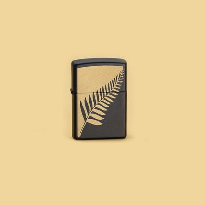 Zippo Lighter - Customized Engraved Message on Windproof Palm Leaf Design 46473
