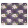 thumbnail image 1 of Natural Mouse Pad, Floral Theme Roses and Little Flowers with Leaves in Watercolor Paint, Rectangle Non-Slip Rubber Mousepad, Rose and Pale Eggplant, by Ambesonne, 1 of 2