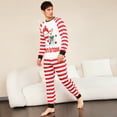 thumbnail image 3 of Christmas Family Matching Pajamas Sets Xmas PJ's Print Top Pants Jammies Sleepwear Cotton Long Sleeve Pjs, 3 of 9