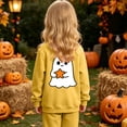 thumbnail image 6 of NIEWTR Girl Halloween Shirt Pumpkin Short Sleeve T Shirts Kids Graphic Clothes Tee Tops Halloween Tshirt Girls 2t 3t 4t 5t(5-6 Years), 6 of 9