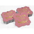 thumbnail image 4 of Inkdotpot Pack Of 50 Thank You Bridal Shower Paper Tags DIY Craft Bracket Shape Real Gold Foil Hang Tags, 4 of 6