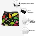 thumbnail image 5 of Wukai Cartoon Vegetables Print Men’s Underwear Breathable Boxer Briefs,&nbsp;Moisture Wicking & Breathable-XX-Large, 5 of 7