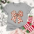 thumbnail image 7 of EchfiProm Womens Shirts Valentine Graphic Tee Bow Print Short Sleeve Cute Summer Tops for Wife, 7 of 7