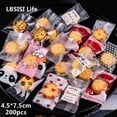 thumbnail image 2 of LBSISI Life, Bolsas de sellado en caliente, Mini galletas, dulces, chocolate, leche, dátiles, máquina para hornear, bolsas selladas para envasar alimentos, 200 piezas, 2 of 5