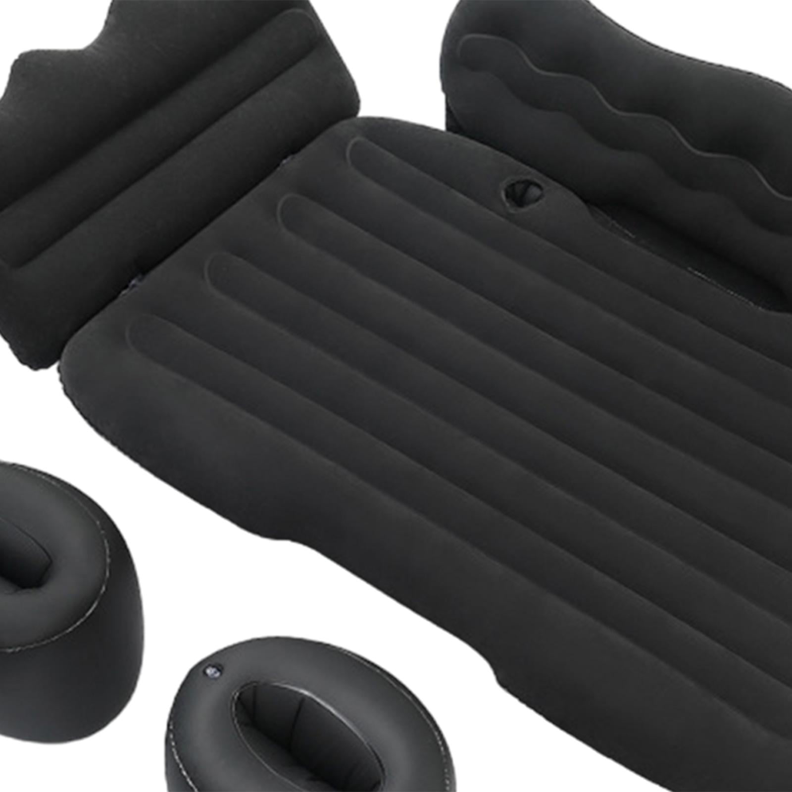 SunniMix Generic Car Inflatable Mattress Bed Air Couch Universal Portable Car Air Bed Black