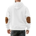 thumbnail image 4 of pstuiky camisa de manga larga para hombre, Blusa informal holgada de color liso con botones y cordón de moda para hombre, de manga larga, con capucha Tops de hombre s, 4 of 4