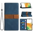 thumbnail image 1 of Nalacover for Samsung Galaxy A34 5G Wallet Case, Stylish PU Leather Card Slots Holder Flip Folio Cover with Kickstand Magnetic Clasp Soft Silicone Shockproof Protective Case for Samsung A34 5G,Blue, 1 of 6