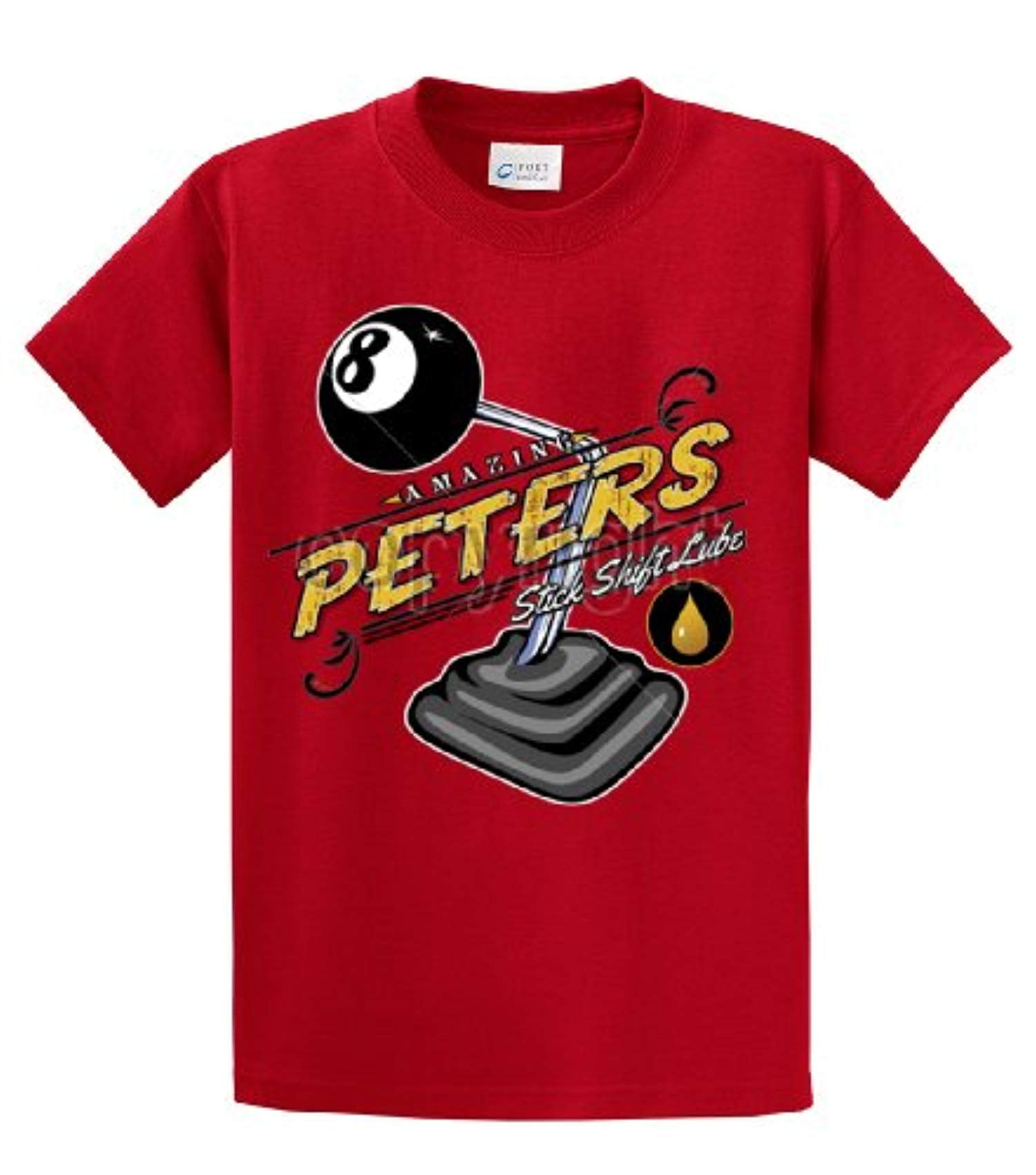 Hot Rod T Shirt Amazing Peter S Stick Shift Lube Red Small Walmart Com