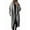 Gray, variant on Women'S Winter Double Breasted Wool Coat Long Sleeve Notched Lapel Long Trench Coat Gray L