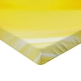 thumbnail image 2 of Ambesonne Digital Fitted Sheet, Yellow Lines Ombre, Full Size, Yellow and White, 2 of 3