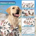 thumbnail image 5 of German Shepherd Beach Hawaiian Shirt, German Shepherd Dog Tropical Vacation Pattern Button Down Shirt for Adults or Dogs, Short Sleeve Summer Shirt, 5 of 8