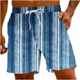thumbnail image 2 of Puntoco Pantalones Cortos Con Estampado Hawaiano Para Hombre, Pantalones Cortos Con Bolsillo Y Cordón Xl, Pantalones Cortos Para Hombre, 2 of 6